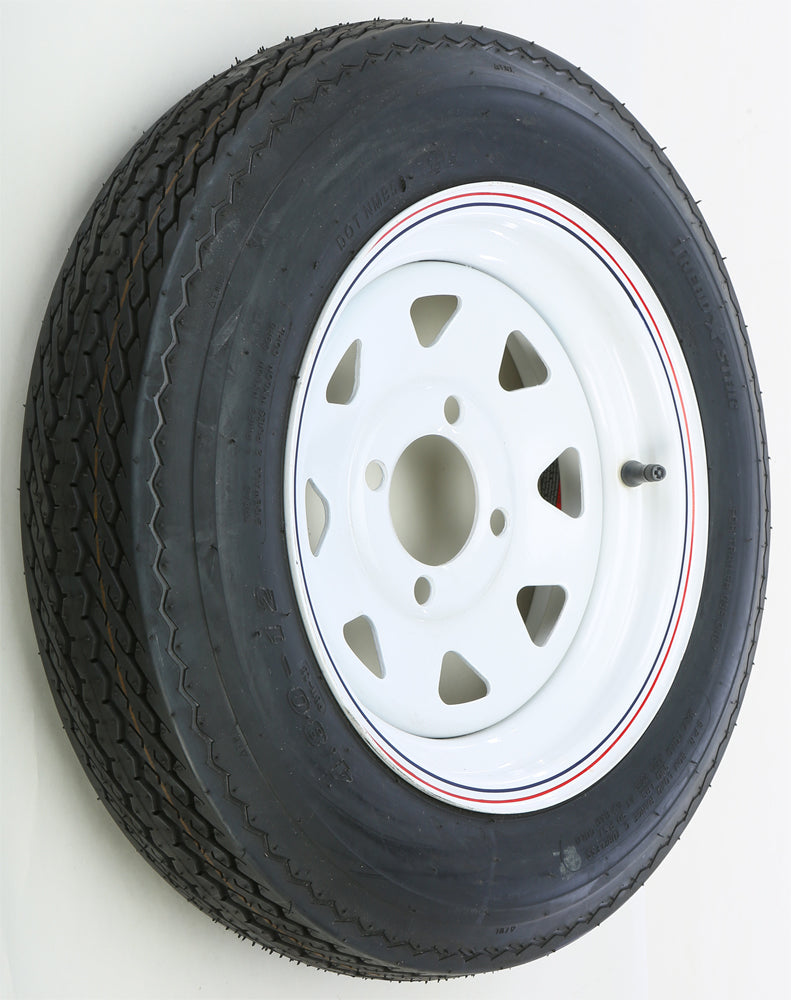 Trailer Tire & 8 Spoke Steel Wheel Assembly