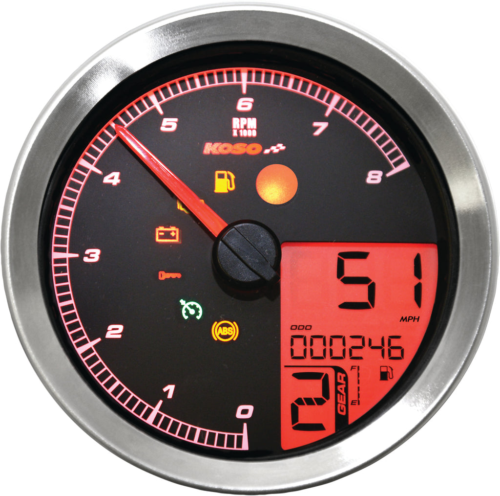 LCD Color Change Speedo and Tachometer