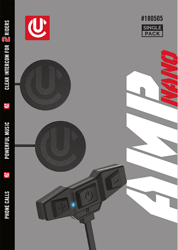 AMP NANO SINGLE KIT HELMET AUDIO SINGLE KIT