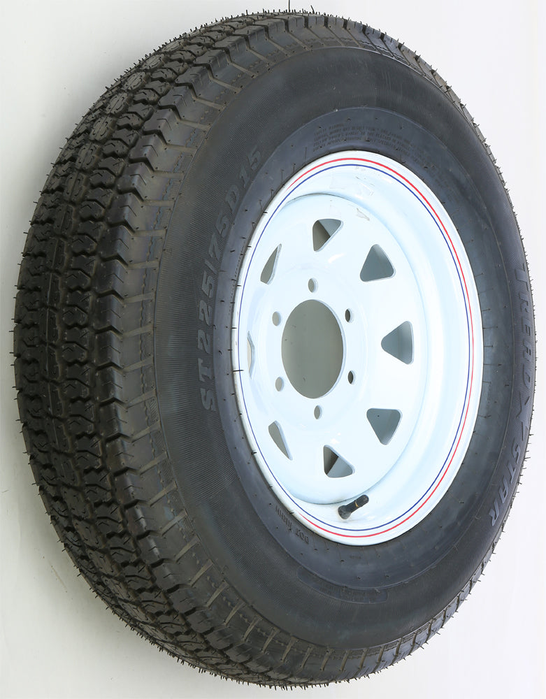 Trailer Tire & 8 Spoke Steel Wheel Assembly