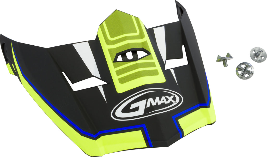 Visor Mx46 Uncle F.Bk/Hi-Yel/ Blu Xs-S Tc24