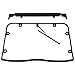 Tusk UTV Full View Glass Windshield with Windshield Wiper