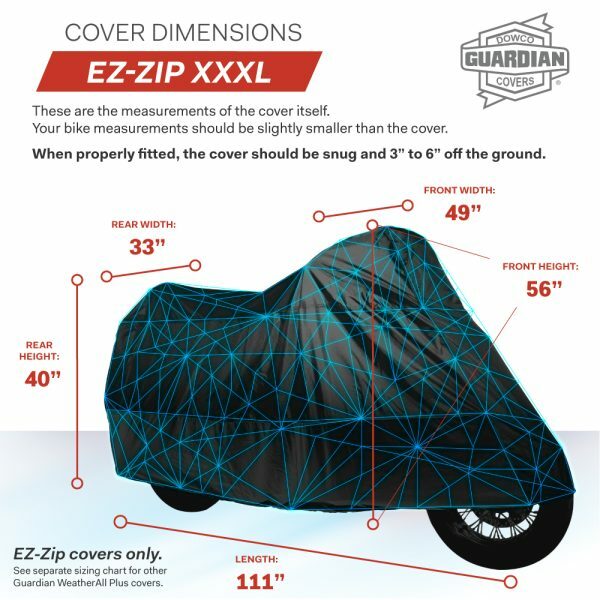 Weatherall Plus EZ-Zip Motorcycle Cover