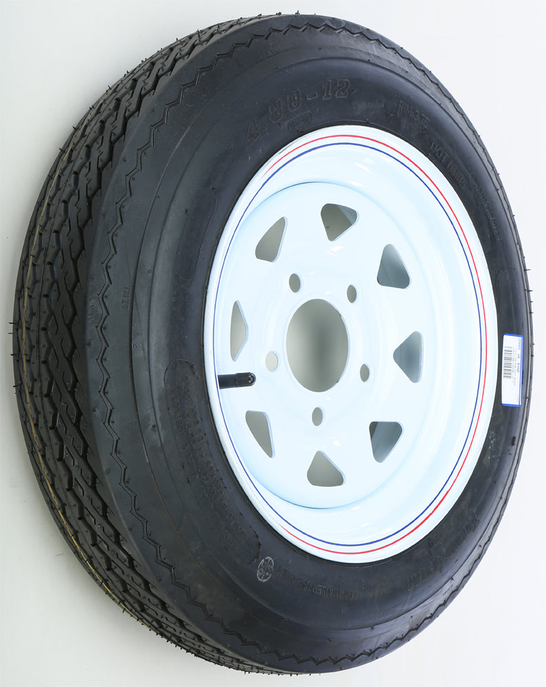 Trailer Tire & 8 Spoke Steel Wheel Assembly