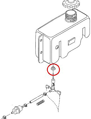 Fuel/Oil/Air Intake Grommet