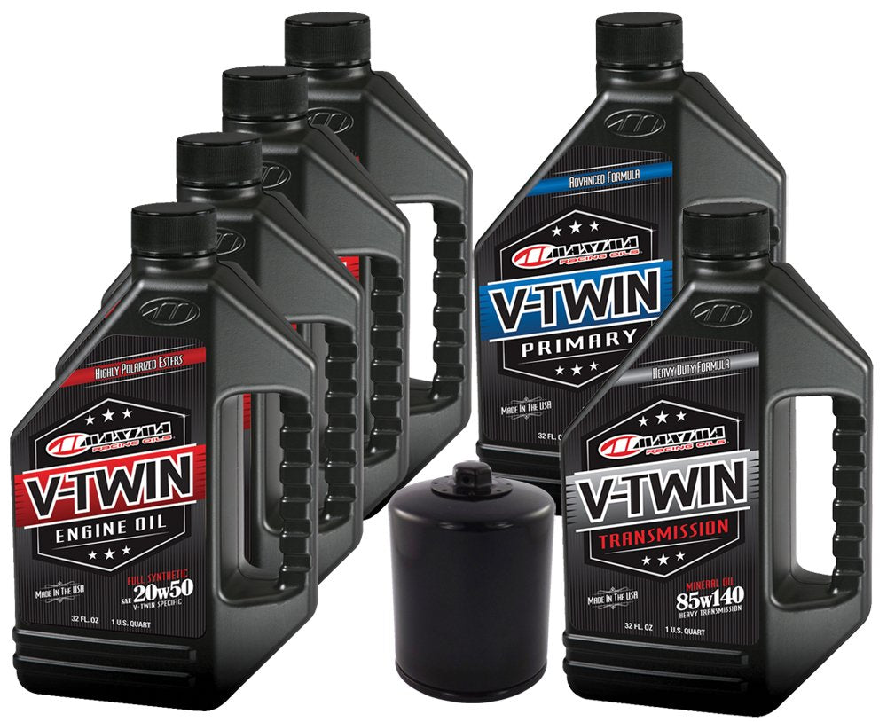 Maxima Racing Sportster Synthetic 20W-50 Complete Oil Change Kit