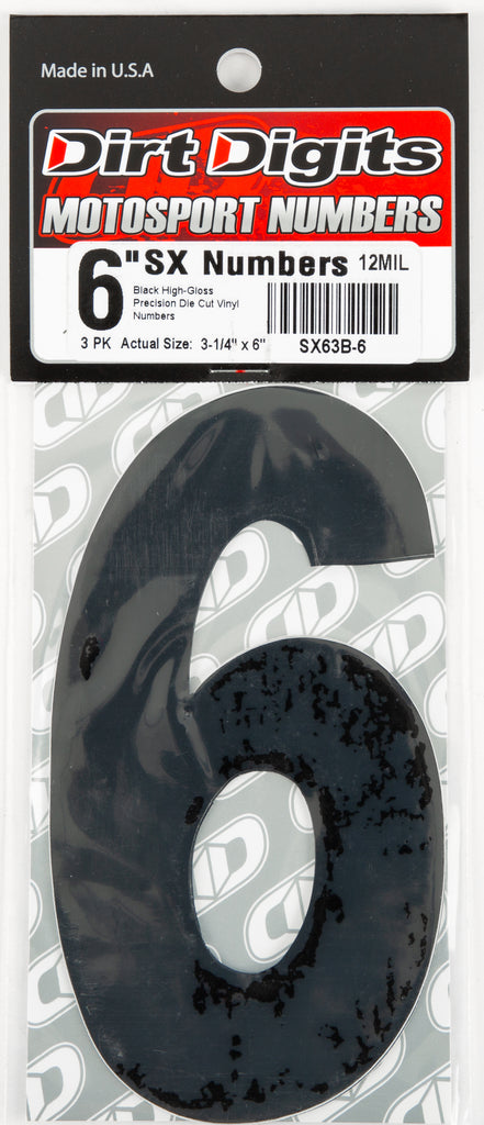 Super X Competition Stick-on Numbers