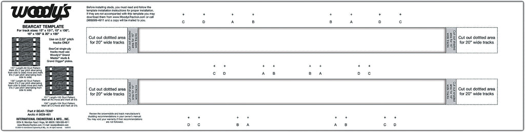 Bearcat Studding Template