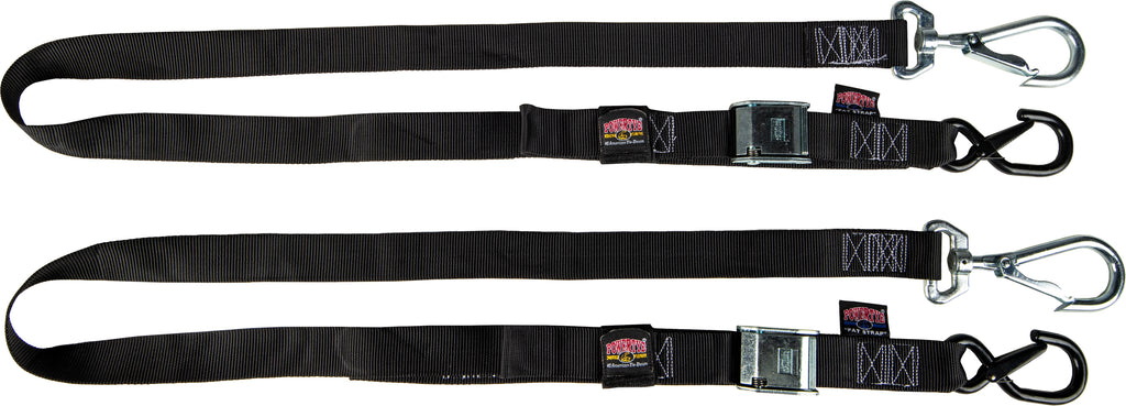 1 1/2 in. Fat Straps w/ soft tie and swivel secure hook