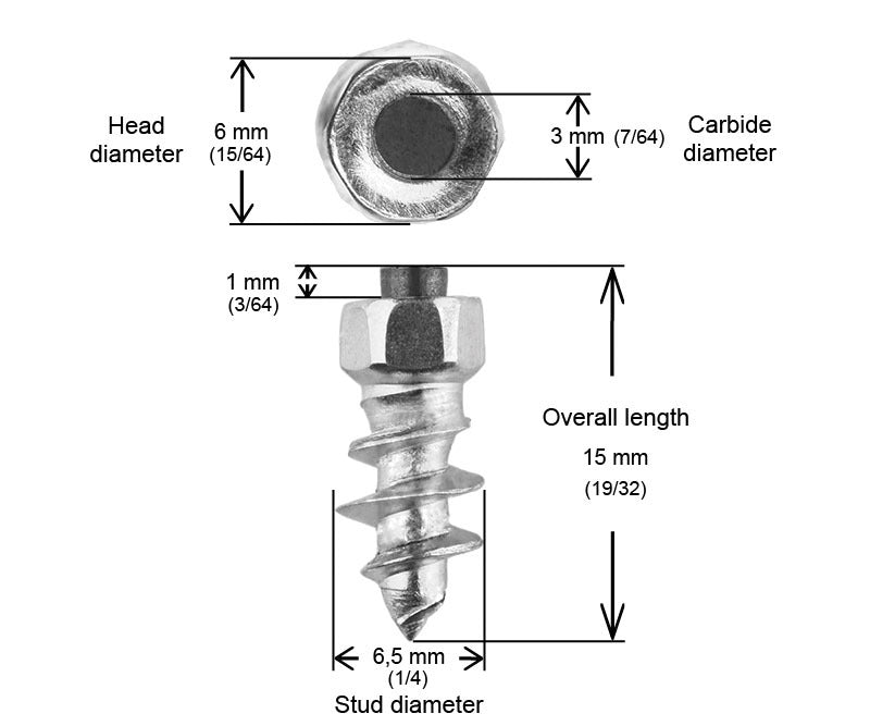 11MM STANDARD SCREW STUDS QTY 100