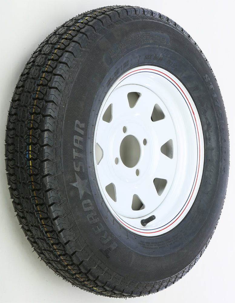 Trailer Tire & 8 Spoke Steel Wheel Assembly