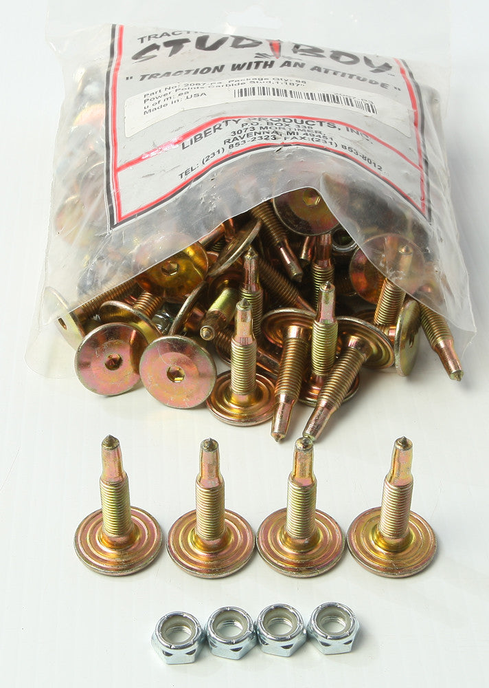 STUD BOY POWER POINT CARBIDE PUSH THROUGH STUDS