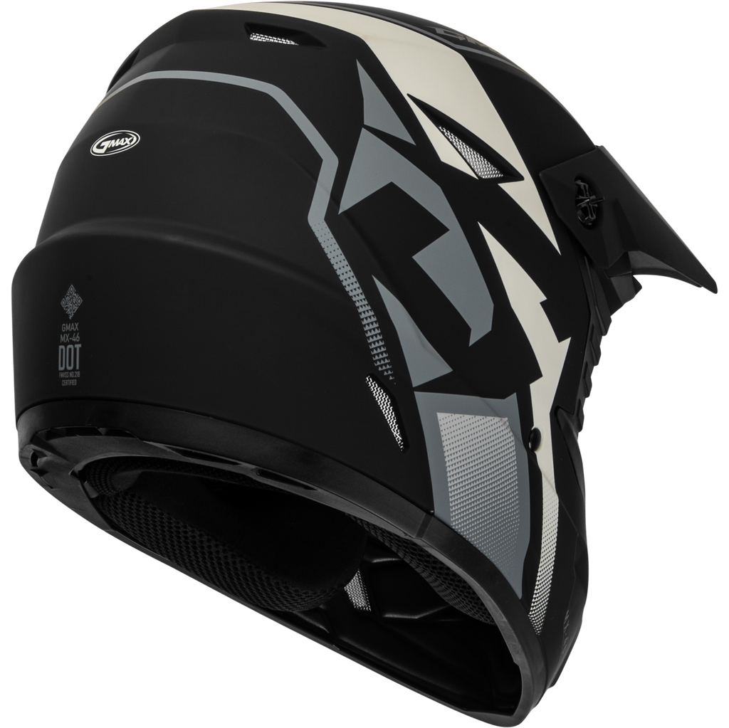 MX-46 COMPOUND HELMET MATTE BLACK/GREY/WHITE XL