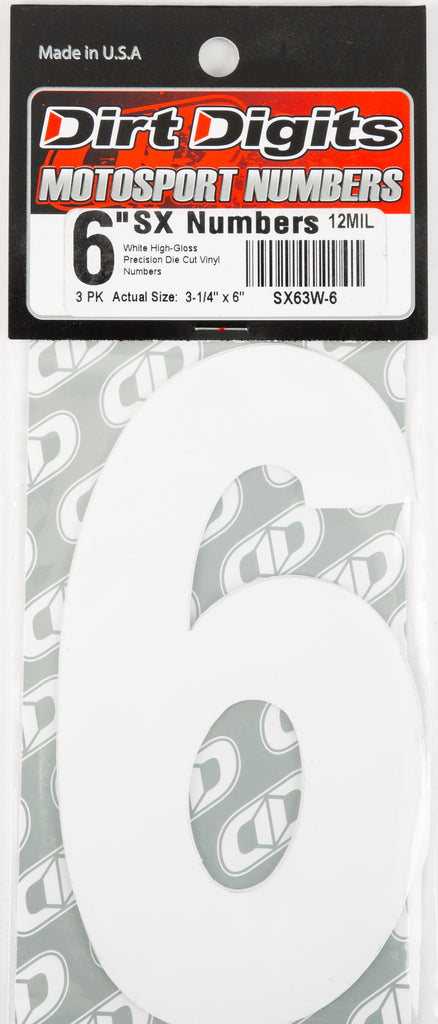 Super X Competition Stick-on Numbers