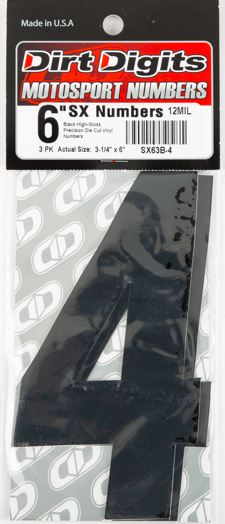 Super X Competition Stick-on Numbers