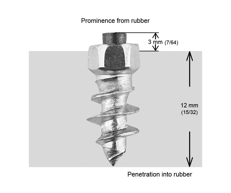 11MM STANDARD SCREW STUDS QTY 100