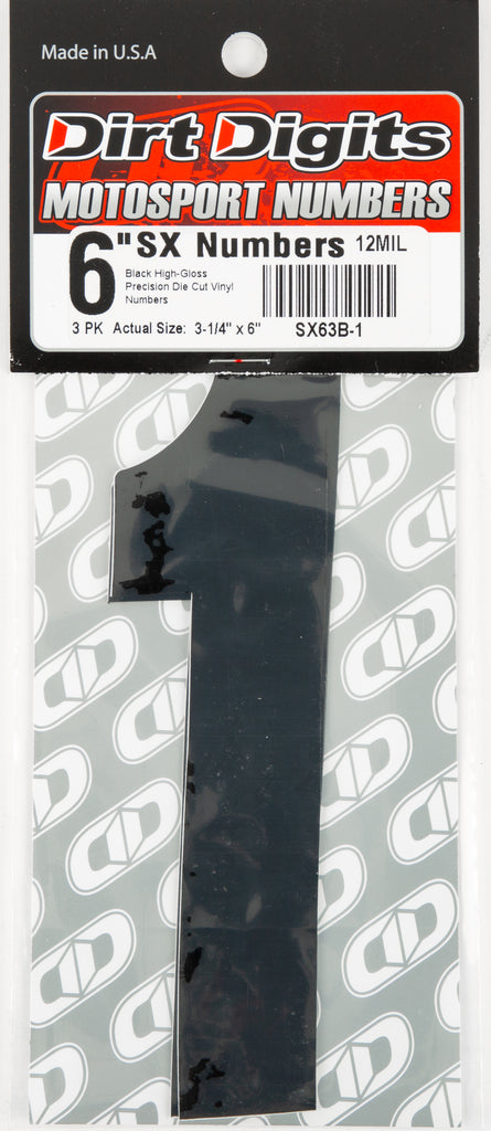 Super X Competition Stick-on Numbers