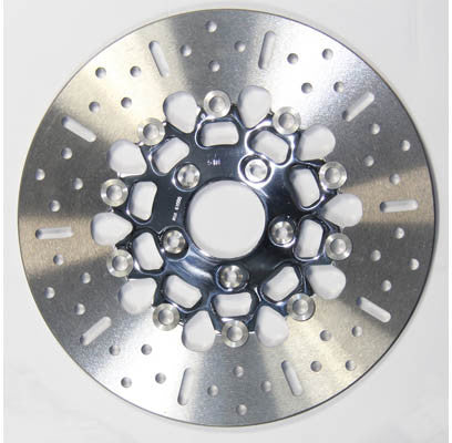 V-TWIN STREET ROTOR FSD006CBLK FLOATING 5 SPOKE FRONT