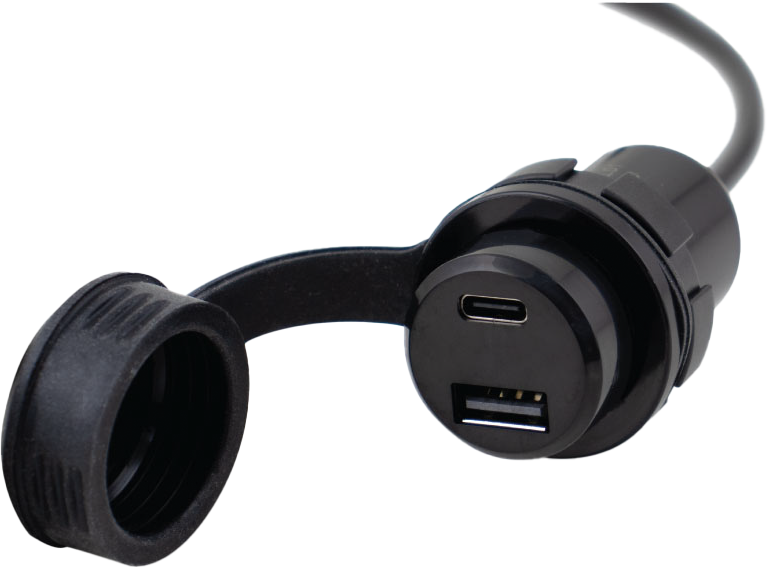 DUAL PORT USB ADAPTER TYPE A AND C