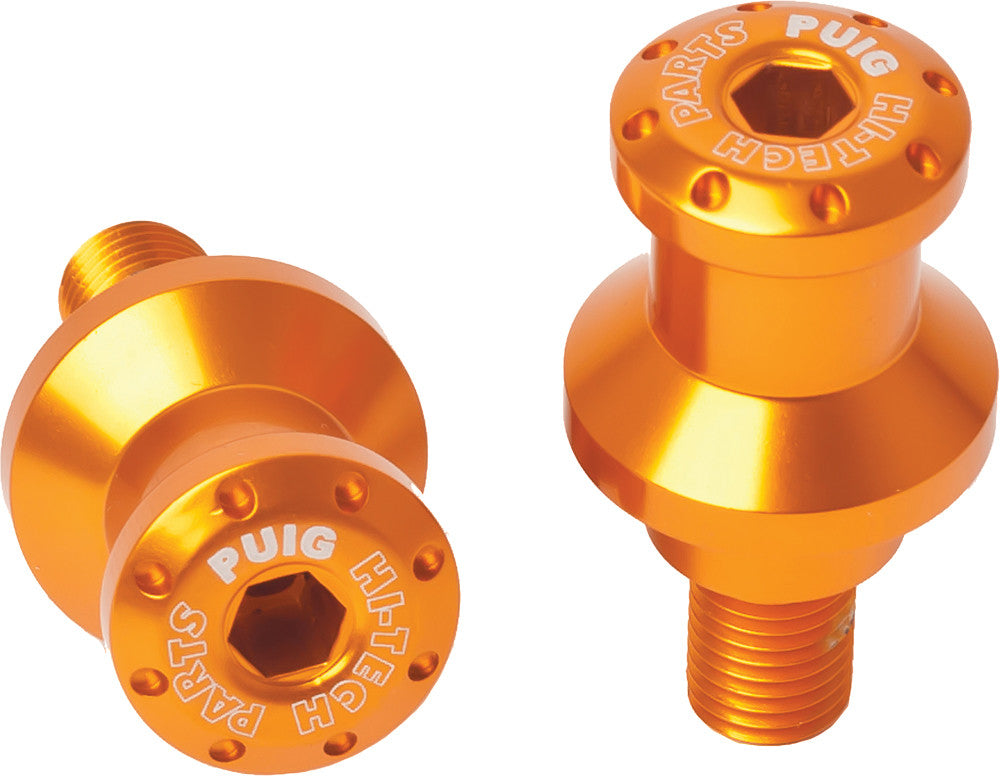 SWINGARM SPOOLS HI-TECH 10MM BLACK 2/PK