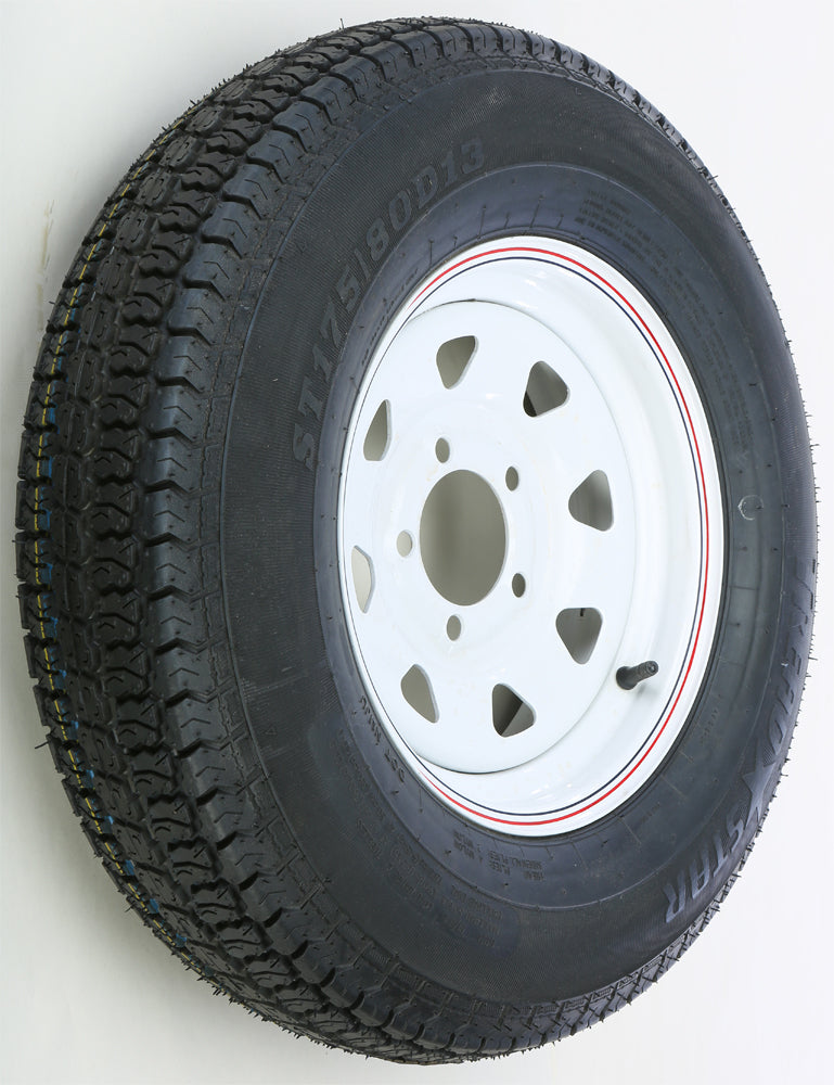 Trailer Tire & 8 Spoke Steel Wheel Assembly
