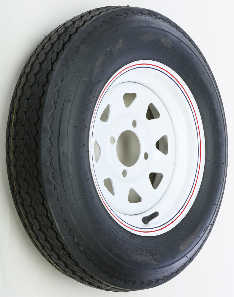 Trailer Tire & 8 Spoke Steel Wheel Assembly