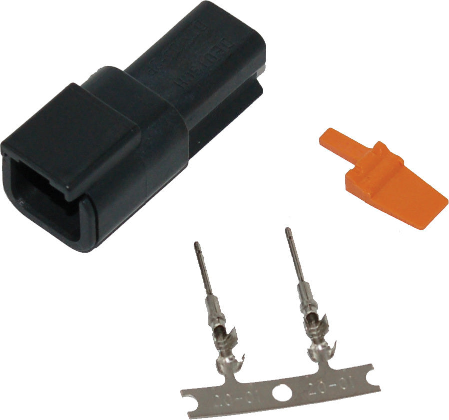 Deutsch DTM Receptacle W/Stamped Terminals and Wedgelock