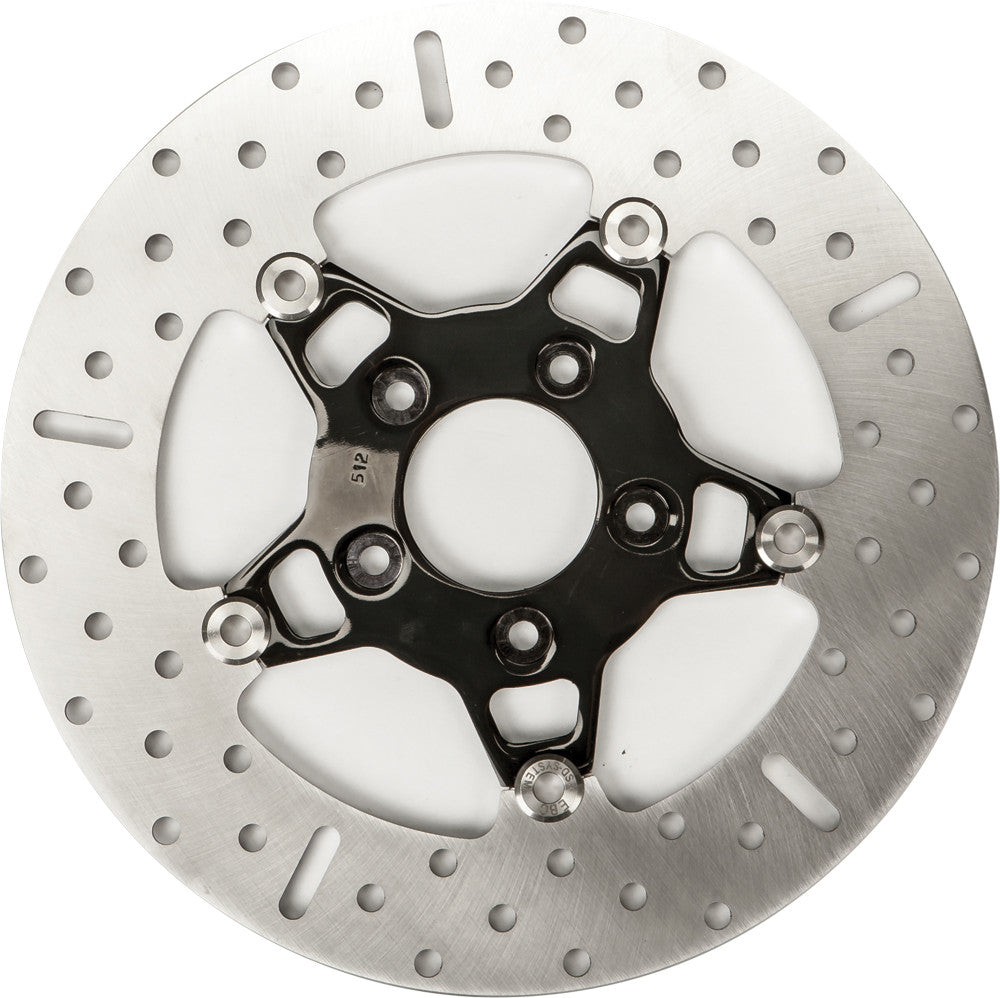 V-TWIN STREET ROTOR FSD006CBLK FLOATING 5 SPOKE FRONT