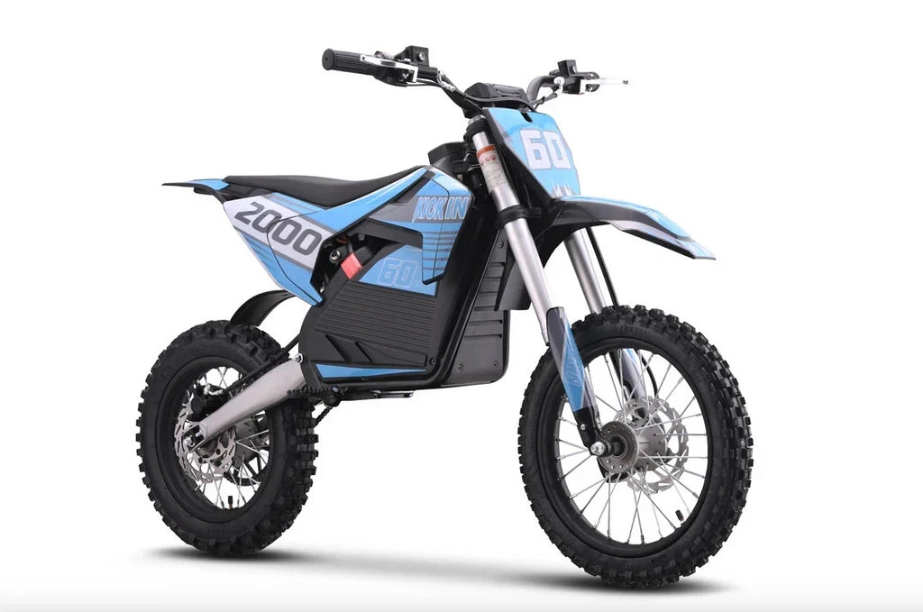 KICKIN EXV PRO 60v 2000w Electric Dirt Bike Blue