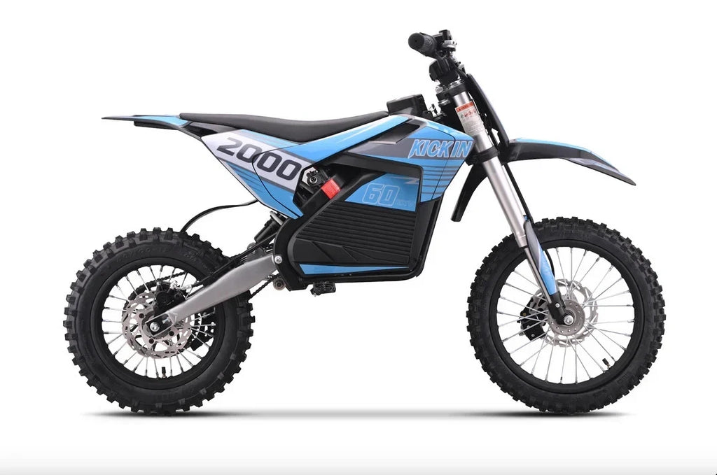 KICKIN EXV PRO 60v 2000w Electric Dirt Bike Blue