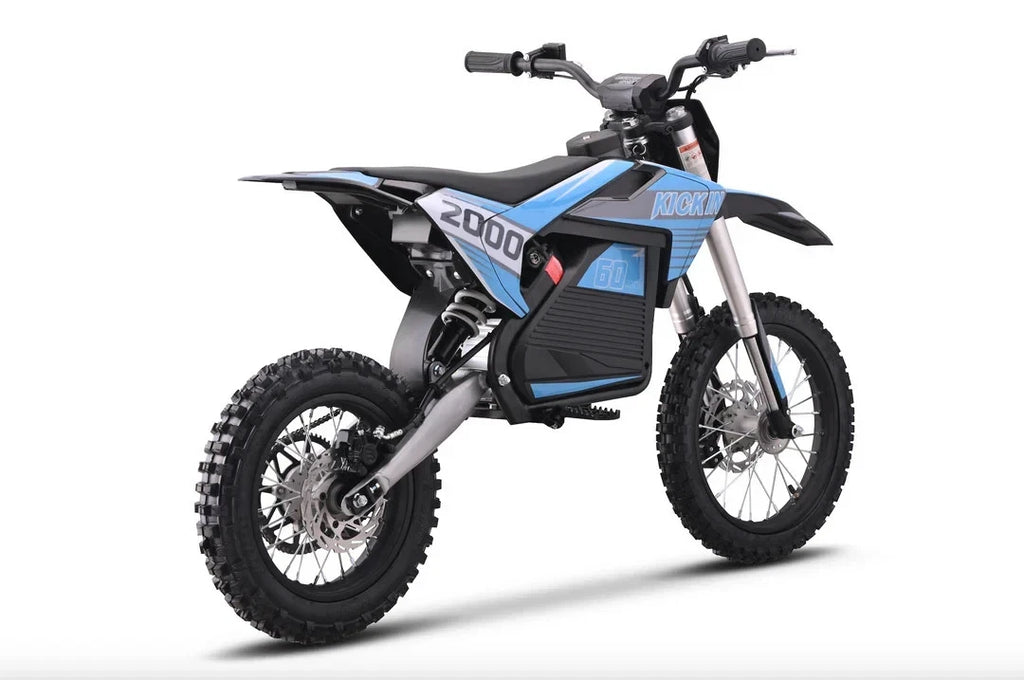 KICKIN EXV PRO 60v 2000w Electric Dirt Bike Blue
