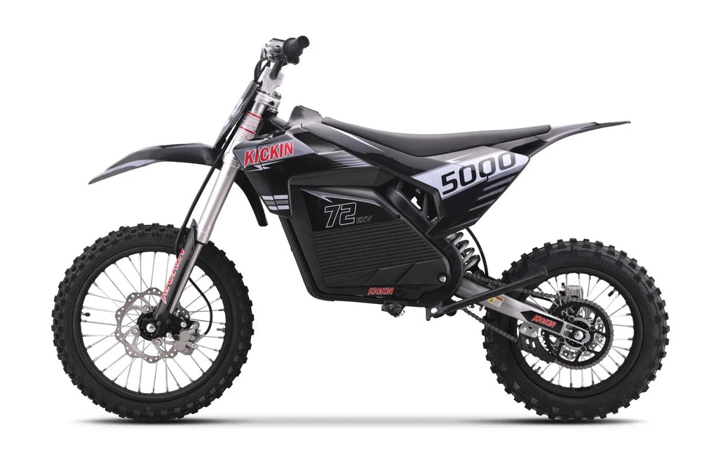 KICKIN EXV PRO 72v 5000w Electric Dirt Bike Red