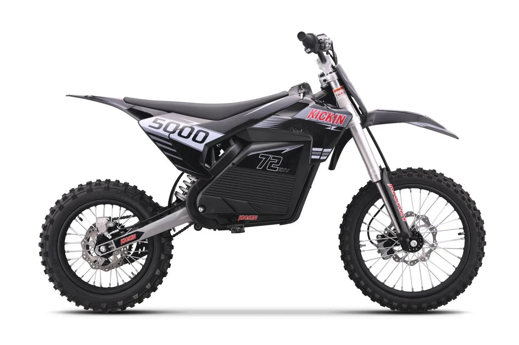 KICKIN EXV PRO 72v 5000w Electric Dirt Bike Red