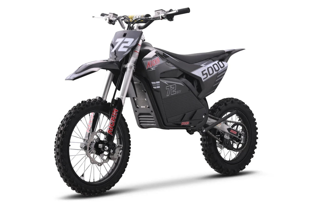 KICKIN EXV PRO 72v 5000w Electric Dirt Bike Red